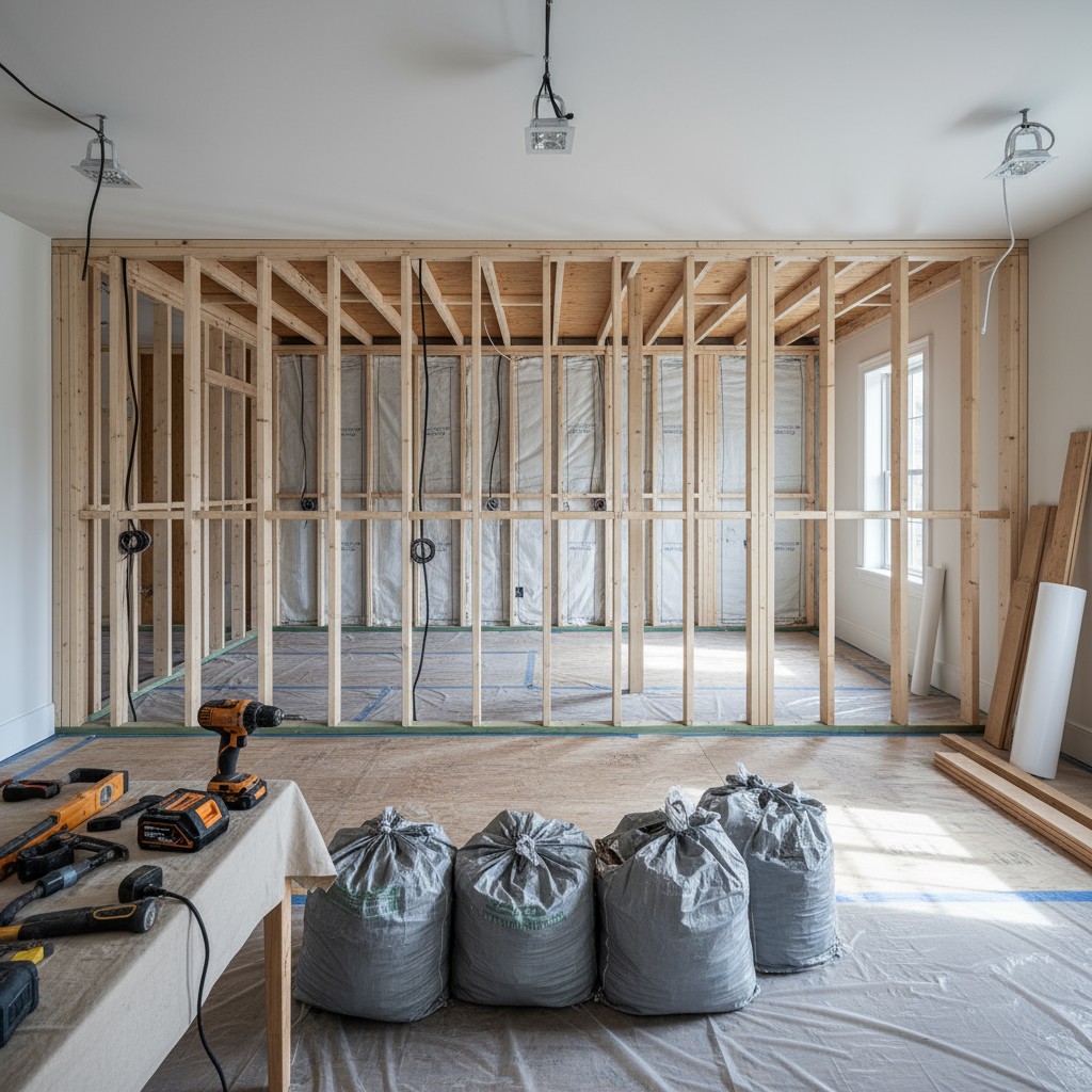 Two frames are nailed together at an angle to form a 90-degree angle, and then carefully cut by hand to fit snugly at the ...